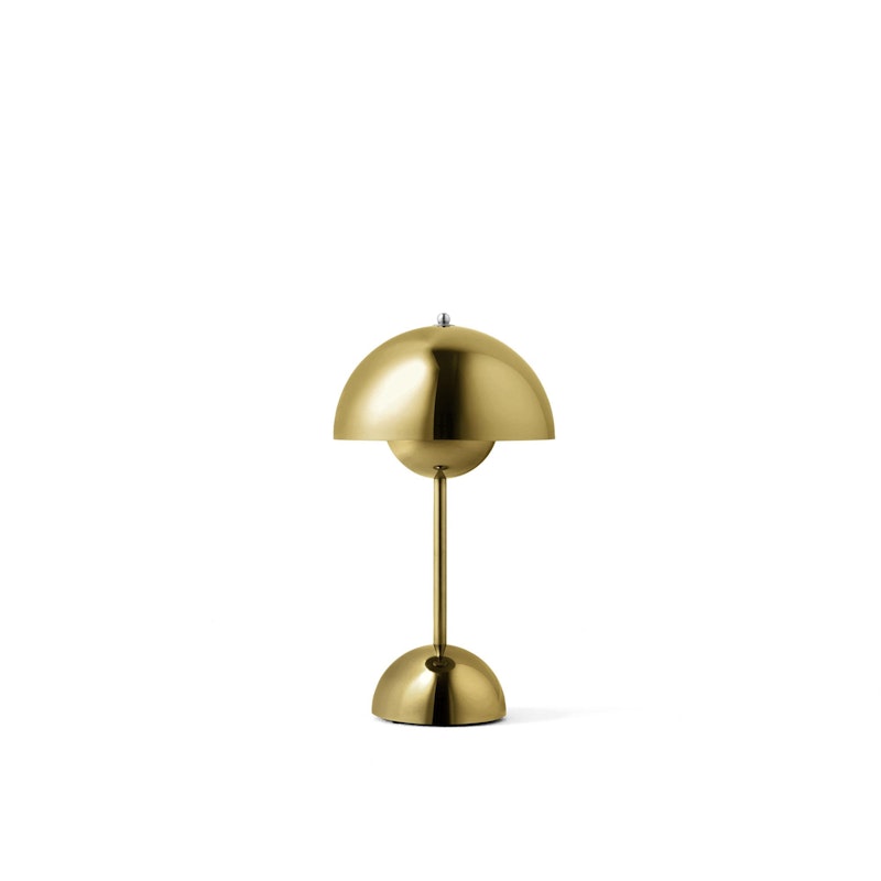 Flowerpot VP9 Tischlampe Tragbar, Brass-Plated