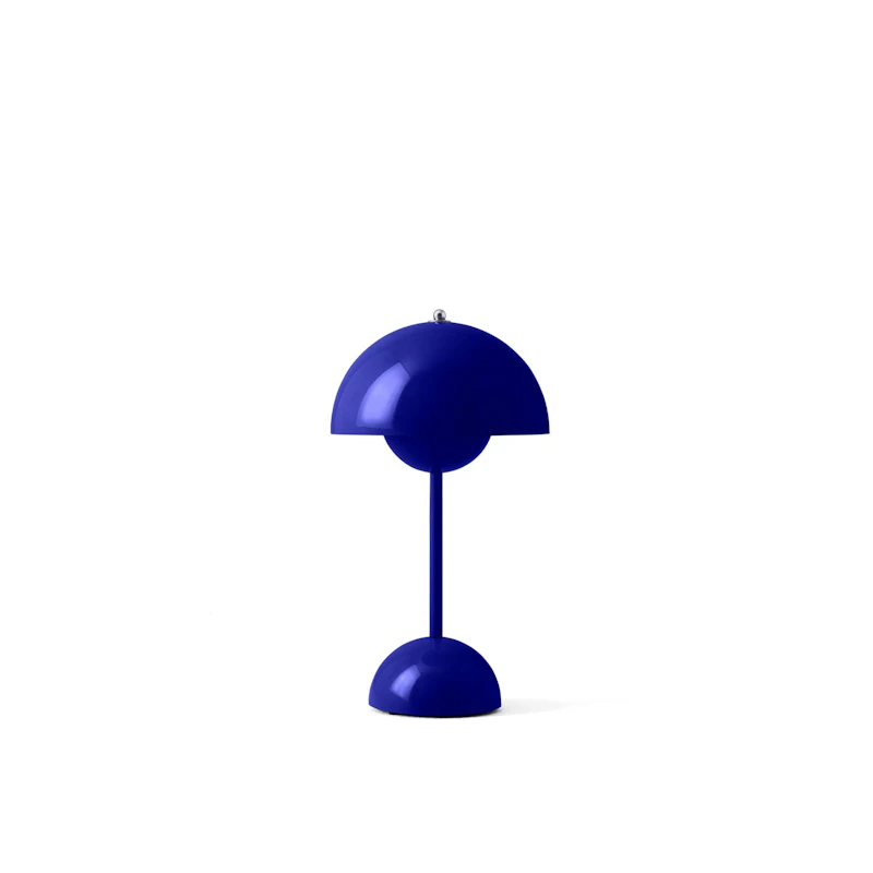 Flowerpot VP9 Tischlampe Tragbar, Cobalt Blue
