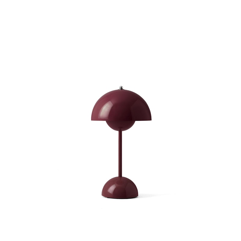 Flowerpot VP9 Tischlampe Tragbar, Dark Plum