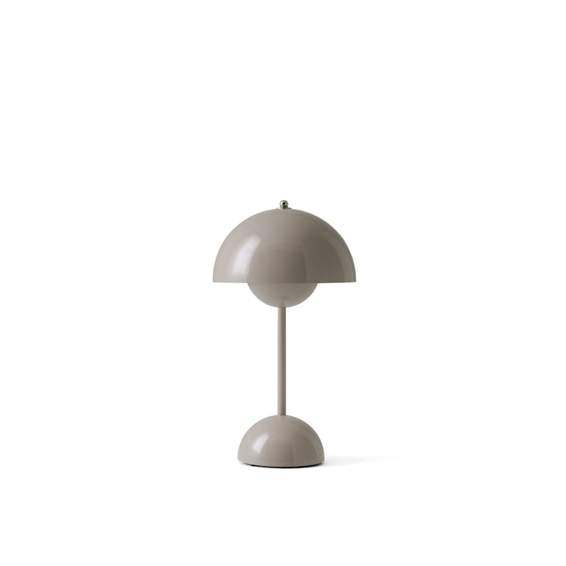 Flowerpot VP9 Tischlampe Tragbar, Grey Beige