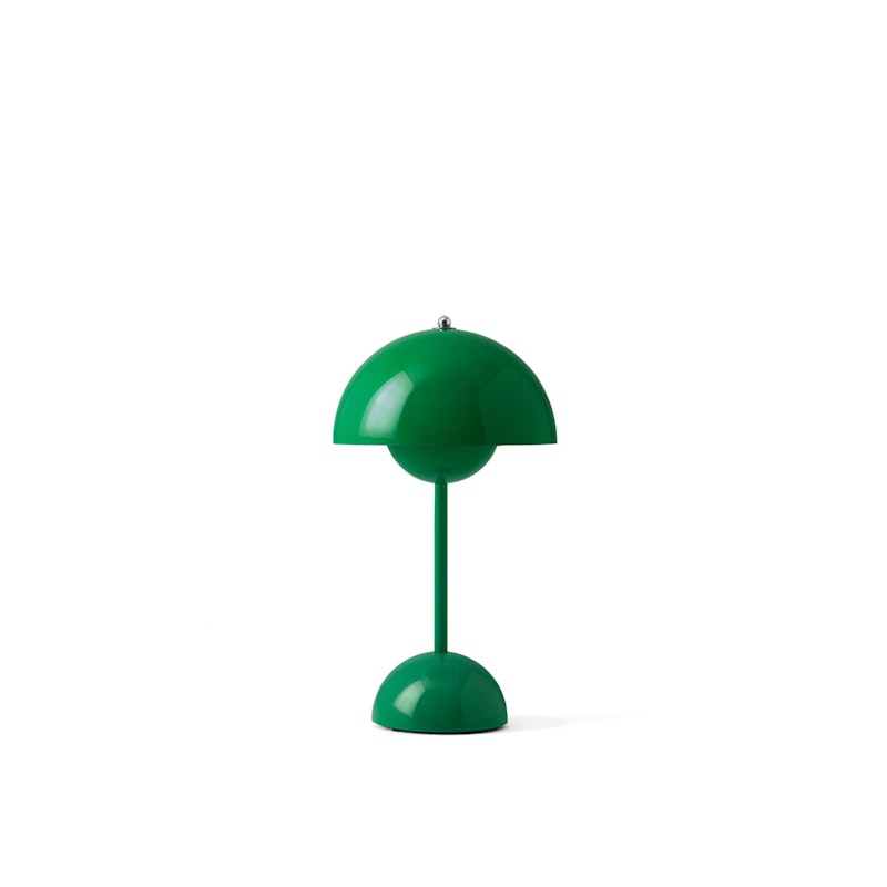 Flowerpot VP9 Tischlampe Tragbar, Signal Green