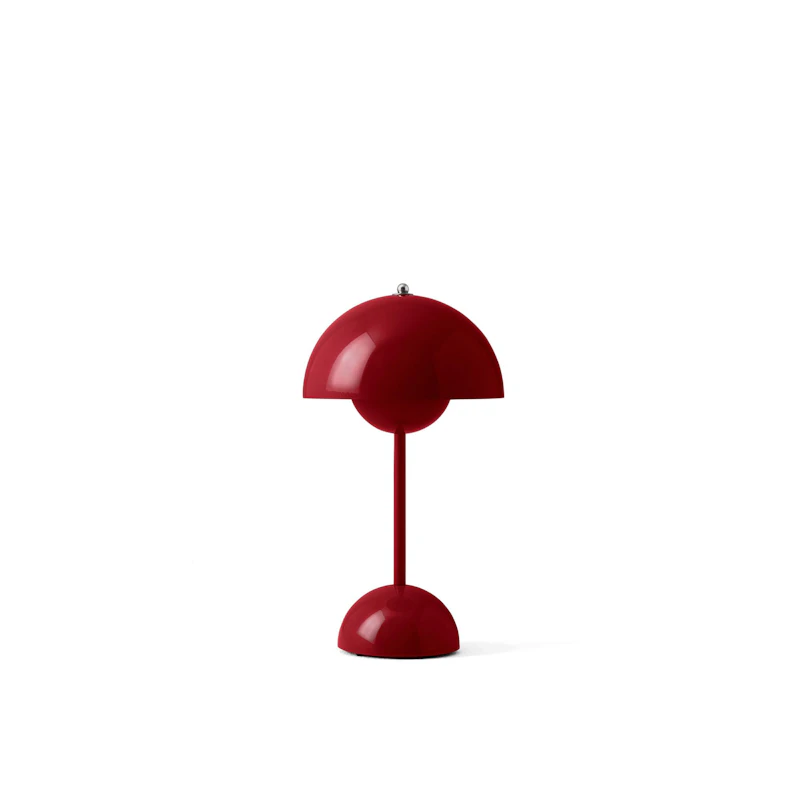 Flowerpot VP9 Tischlampe Tragbar, Vermilion Red