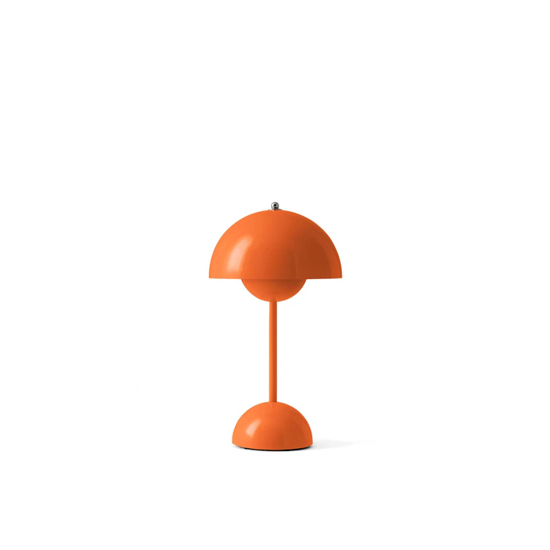 Flowerpot VP9 Tischlampe Tragbar, Zesty Orange