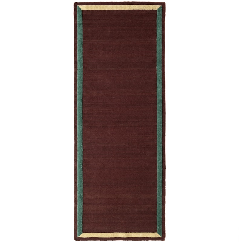 Framed AP14 Wool Rug 90x240 cm, Plum