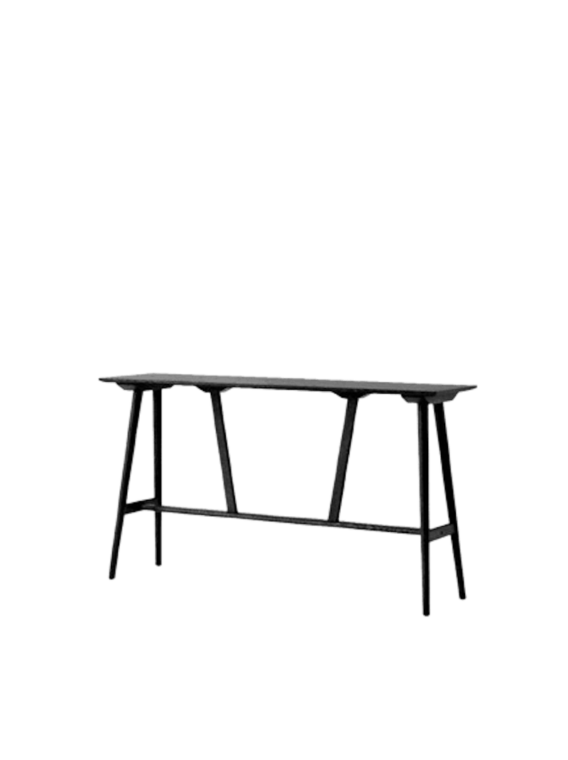 In Between SK27 Bar Table L190 Black Lacquered Oak