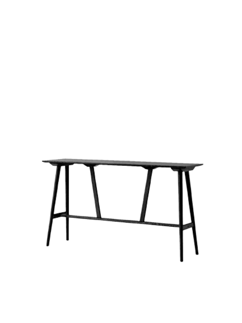 In Between SK27 Bar Table L190 Black Lacquered Oak