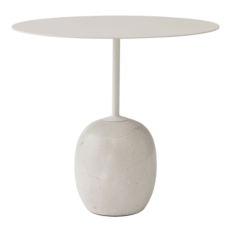 Lato LN9 Tisch Oval, Ivory White / Crema Diva Marble