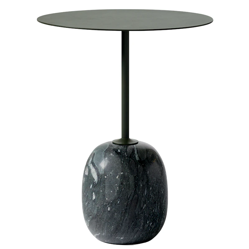 Lato LN8 Tisch Rund, Tiefgrün / Verde Grigio Marble