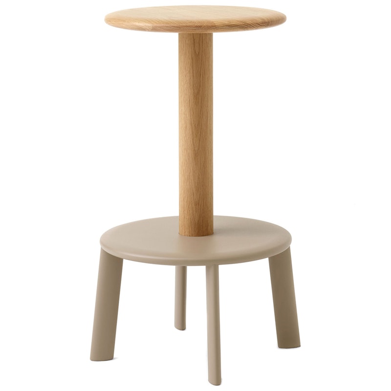 Massif AV39 Barhocker 65 cm, Eiche / Grau-beige