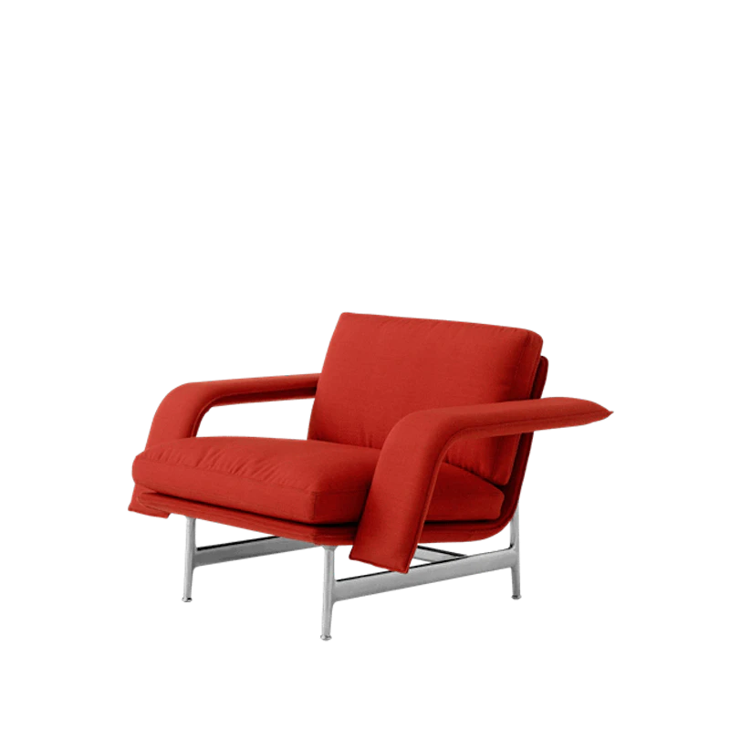 Meantime AV29 Lounge Chair Sofa Polished Aluminium/Fiord 0571