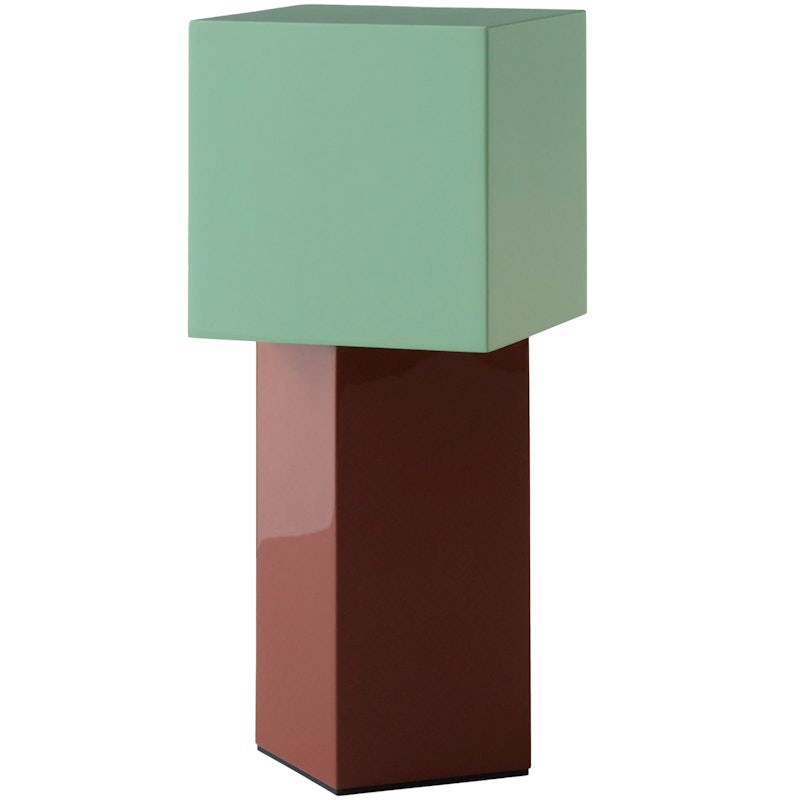 Pivot ATD7 Tragbare Tischlampe, Rusty Red/Minzgrün