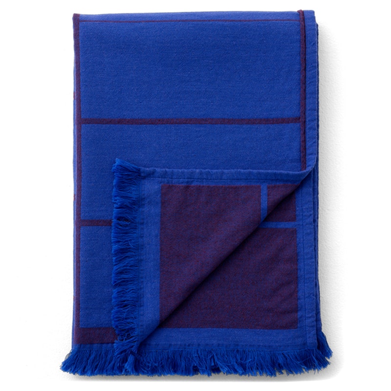 Untitled Throw AP10, Light Beige, 150x210 cm Decke 150x210 cm Electric Blue