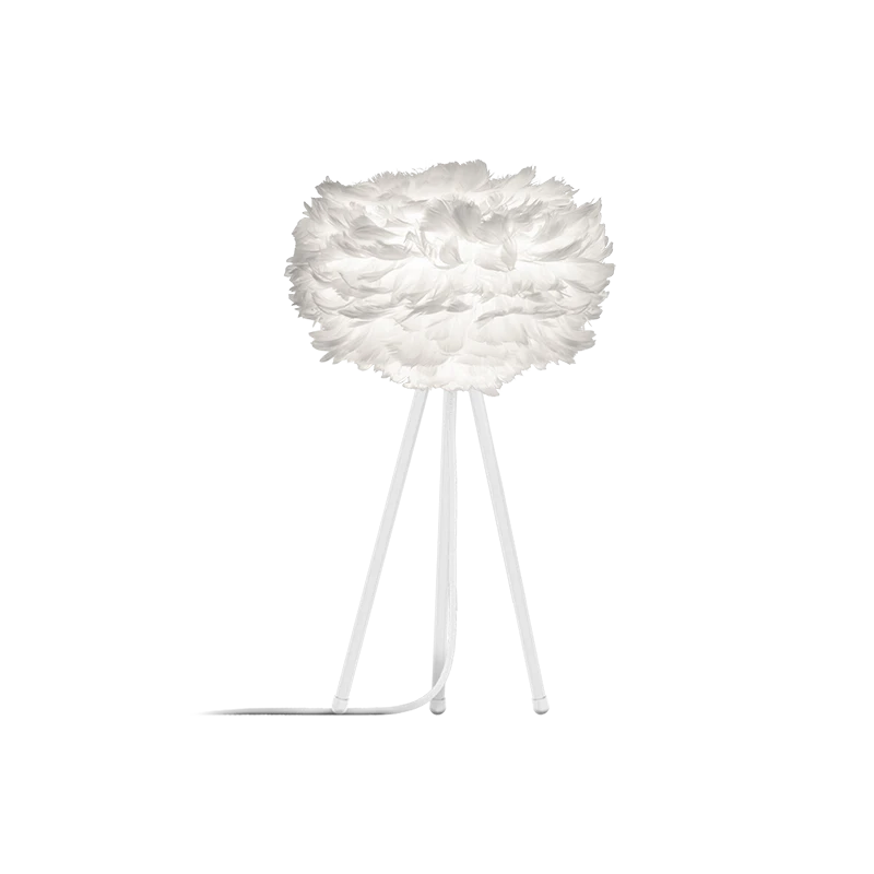 Eos Tischlampe Ø35cm, Weiß/Weiß
