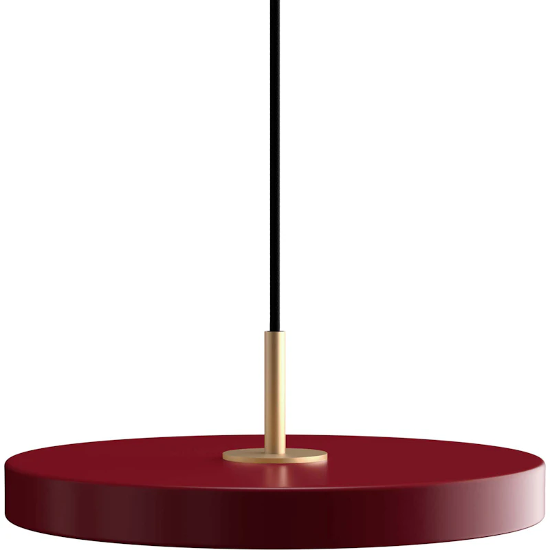 Asteria Plus Hängelampe Mini, Ruby Red / Messing