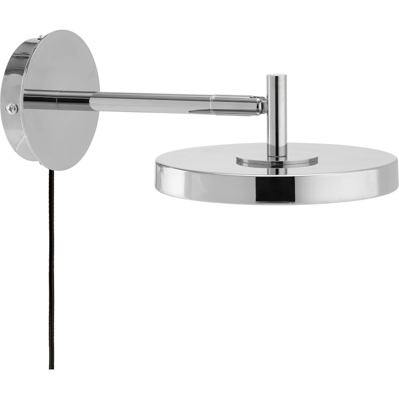 Asteria Wandleuchte Kurz, Polished Steel