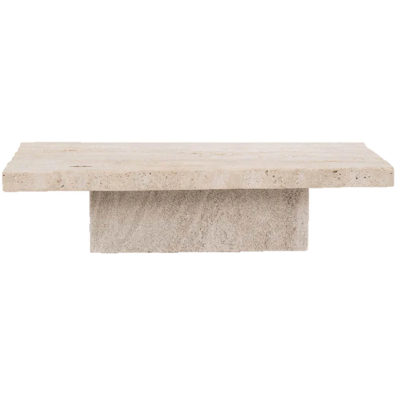 Plateau Travertino Tablett 15x38 cm, Natural