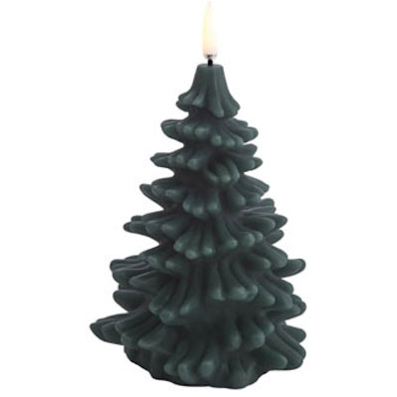 Led-Kerze Weihnachtsbaum 10x15 cm, Pine Green