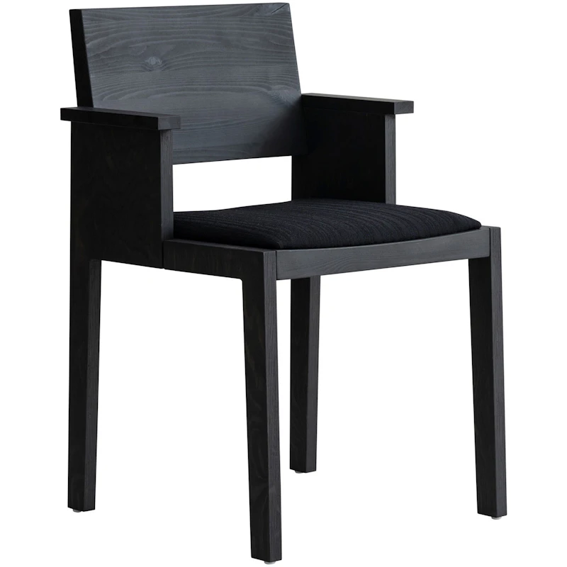 016 Maasto Esszimmersessel Gepolstert Sitz, Schwarz