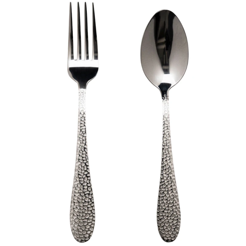 Frost Dessert Cutlery / Starter Cutlery 8 Pieces, Chrome