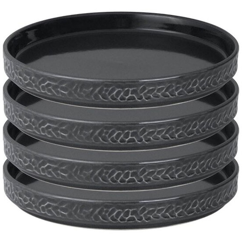 Servisen C Teller 17,2 cm 4-er Set, Anthrazit