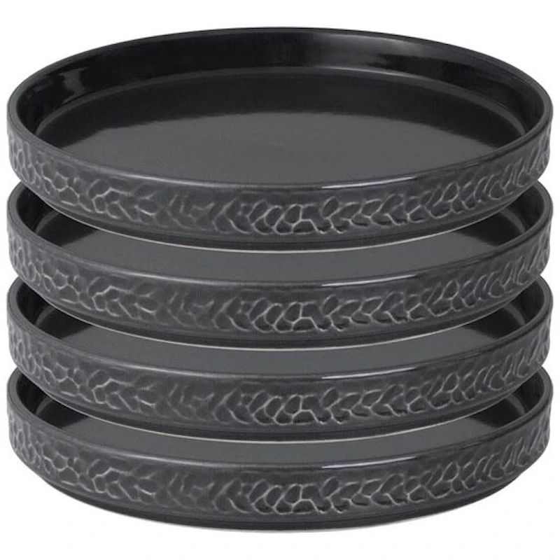 Servisen C Teller 17,2 cm 4-er Set, Anthrazit