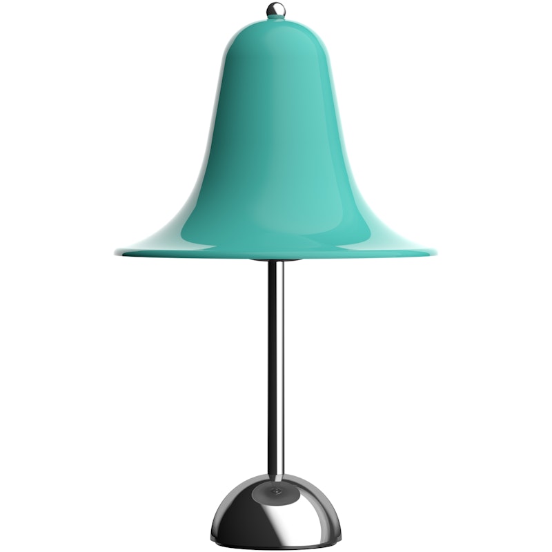 Pantop Tischlampe Ø23, Chrom / Light Teal