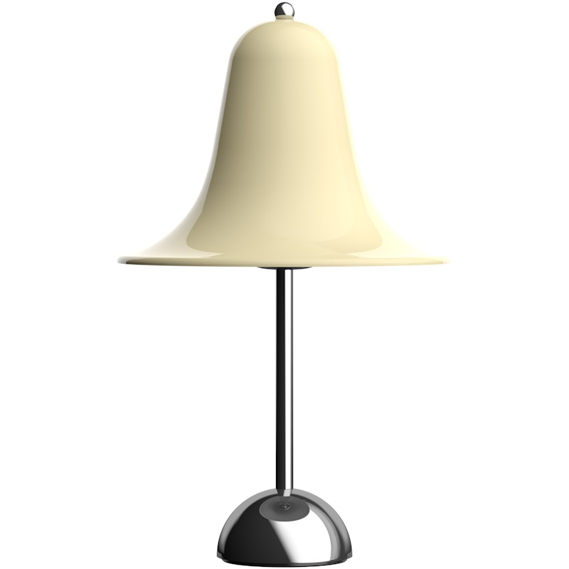 Pantop Tischlampe Ø23, Chrom / Cream White