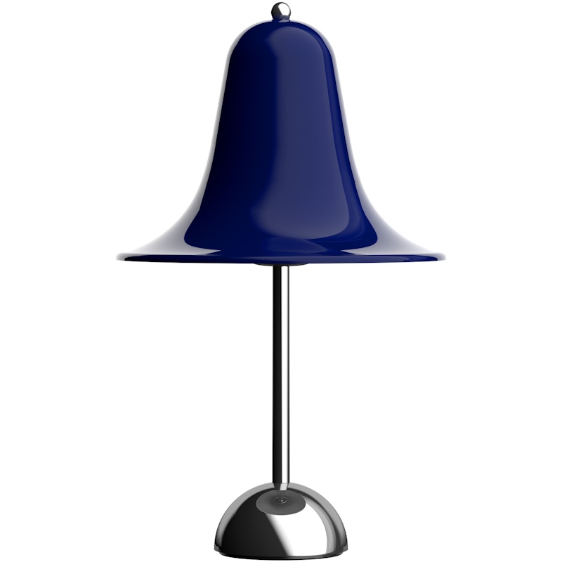 Pantop Tischlampe Ø23, Chrom / Night Blue