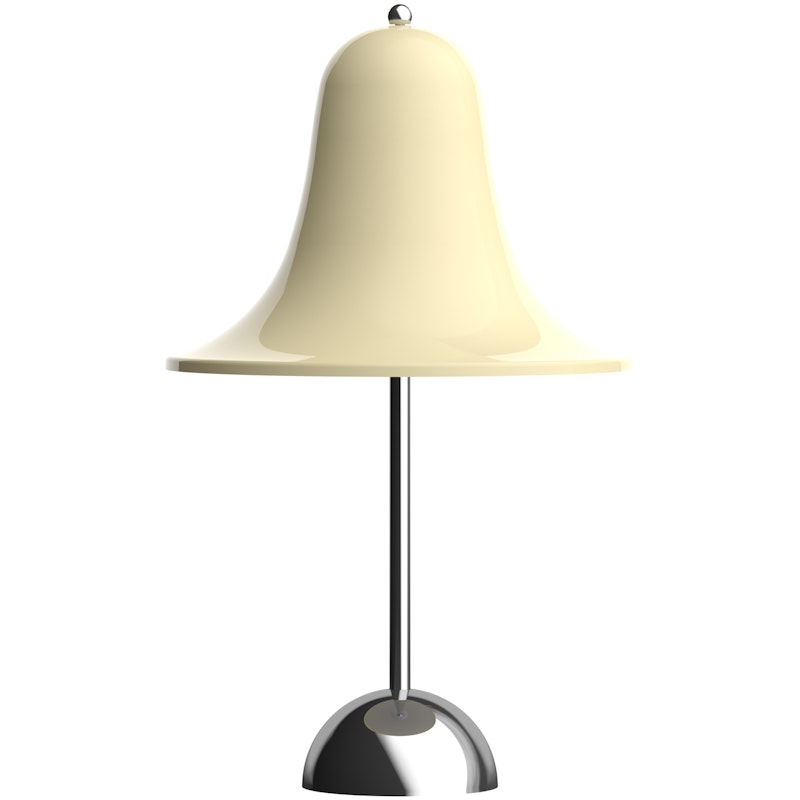 Pantop Tischlampe Tragbar Ø18, Chrom / Cream White