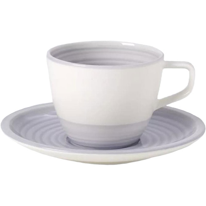 Artesano Nature Bleu Kaffeetasse mit Unterteller