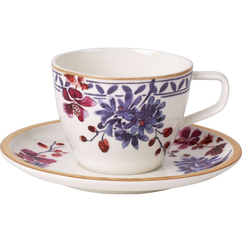 Artesano Provençal Lavender Kaffeetasse mit Unterteller