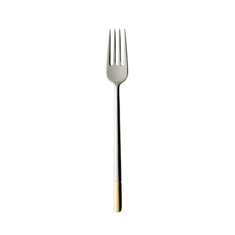 Ella partially gold plated Bordsgaffel, 210mm