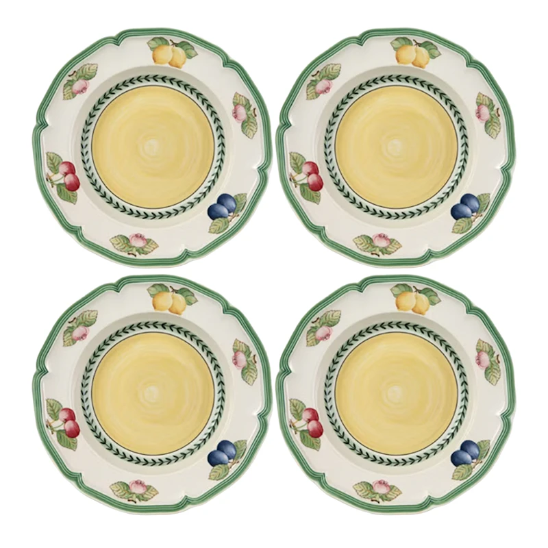 French Garden Fleurence Tiefer Teller 23 cm 4-er Set
