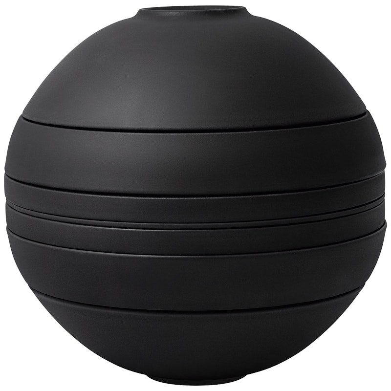 Iconic La Boule Servierset 7 Teile, Schwarz