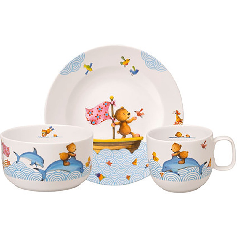 Kindergeschirr 3 Teile , Happy Bear