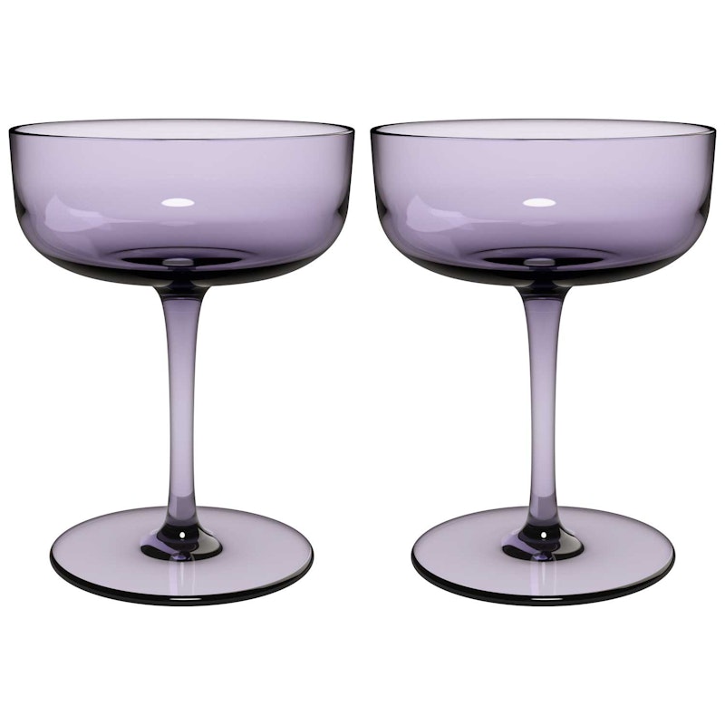 Like Champagnerglas 2-er Set, Lavendel