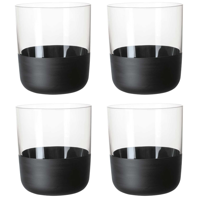 Manufacture Rock Becher 25 cl 4-er Set, Schwarz