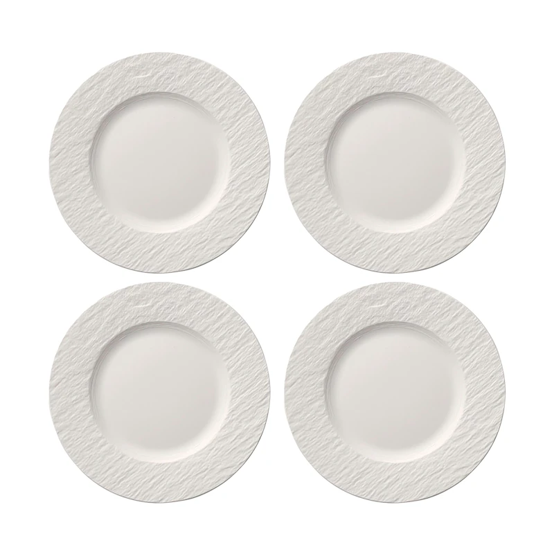 Manufacture Rock Teller 22 cm 4-er Set, Weiß