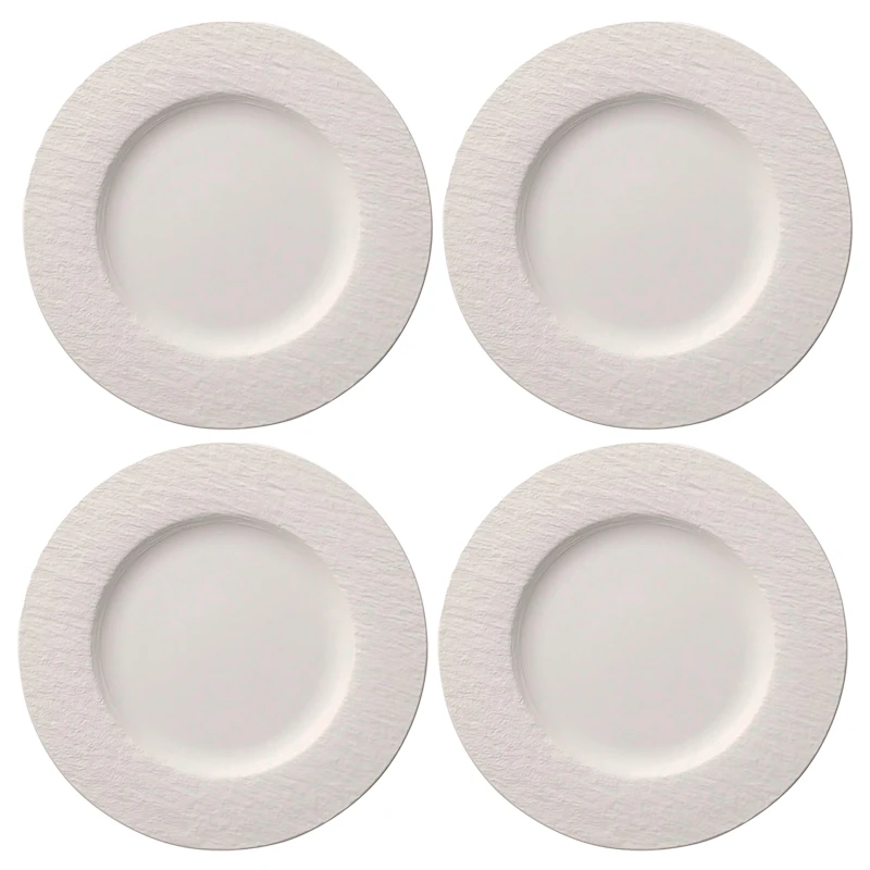 Manufacture Rock Teller 27 cm 4-er Set, Weiß