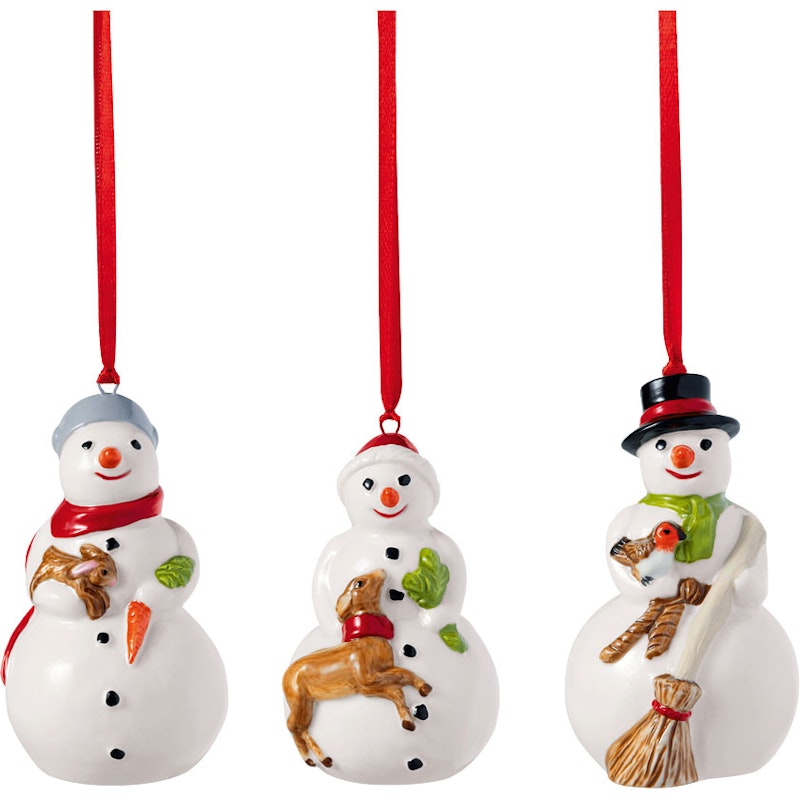 Nostalgic Dekoration Snowmen 3-er Set
