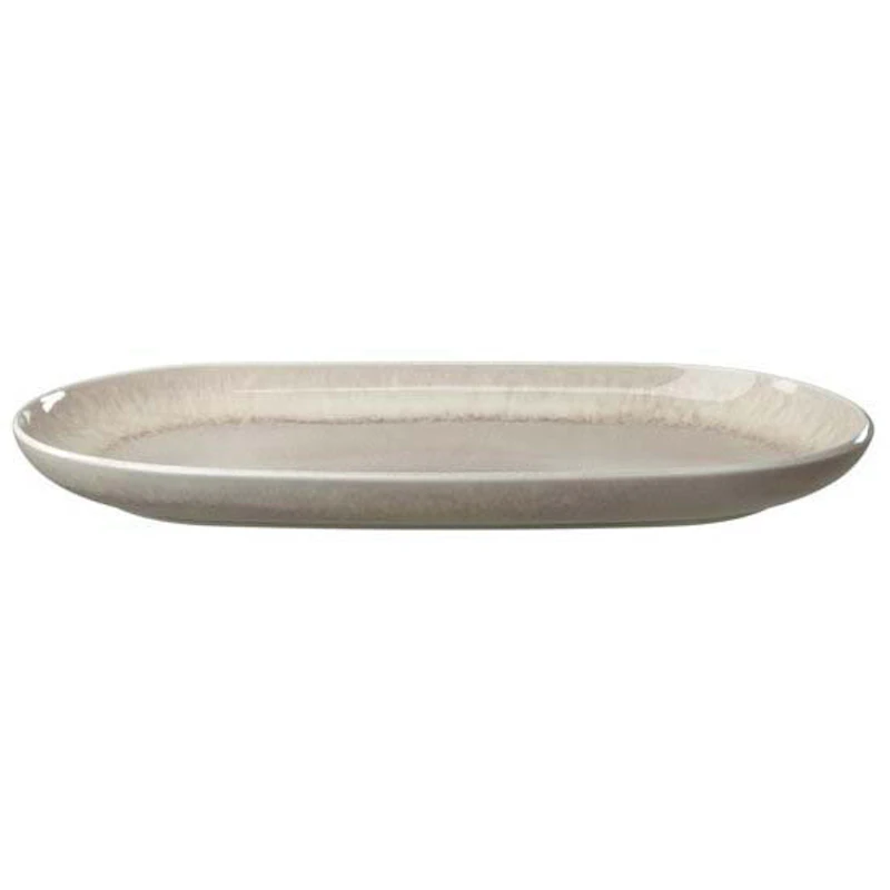 Perlemor Sand Servierplatte 34x20 cm, Beige