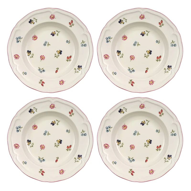 Petite Fleur Tiefer Teller 23 cm 4-er Set