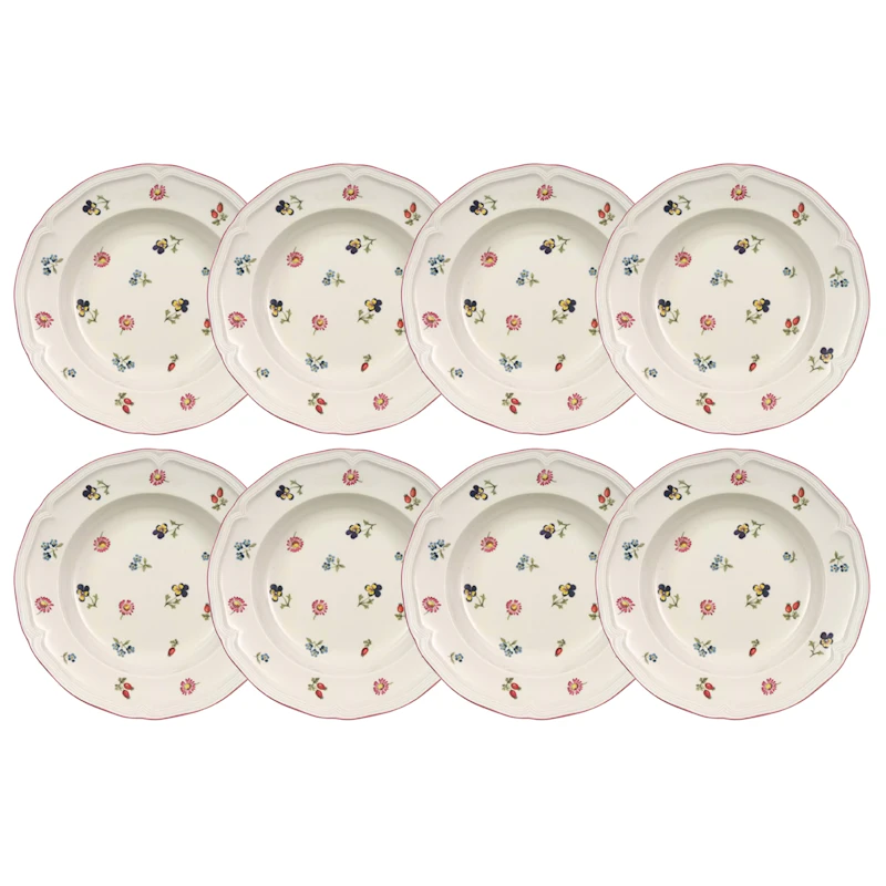 Petite Fleur Tiefer Teller 23 cm 8-er Set
