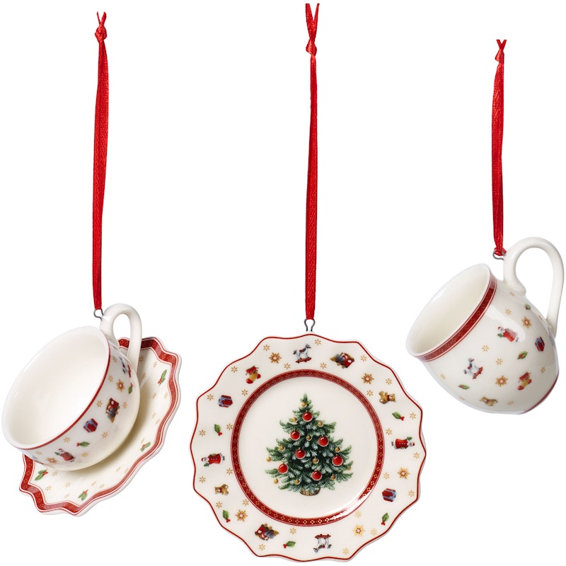 Toy's Delight Weihnachtsornament 3-er Set, Weiß