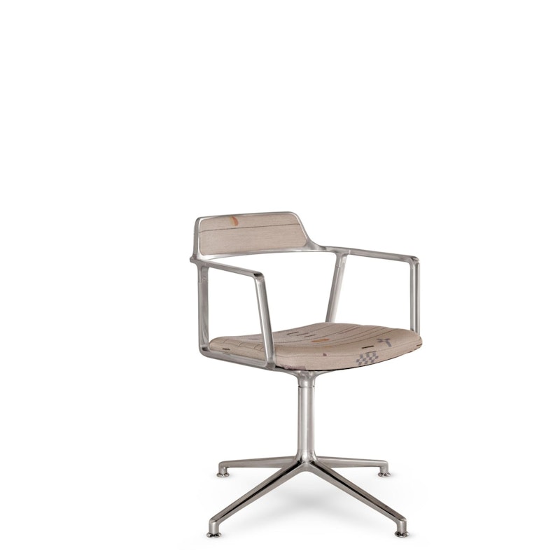 452 Swivel Chair Guesthouse Edition Montafon House Austria Patterned/Polished