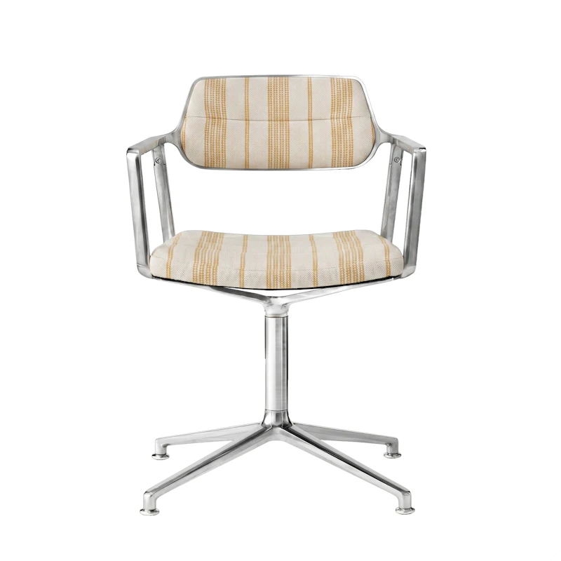 453 Mesura Edition Drehstuhl, Striped Gelb
