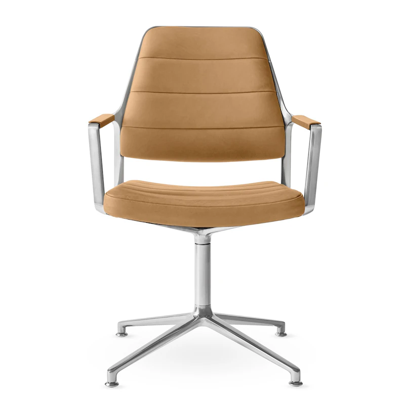 455 Drehstuhl, Camel Leather