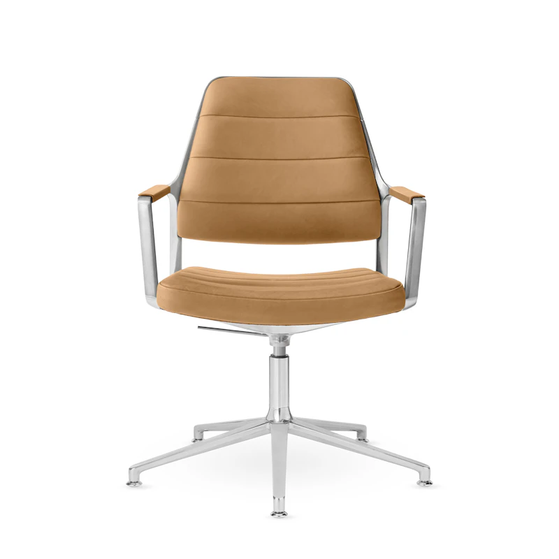 455+ Drehstuhl, Camel Leather