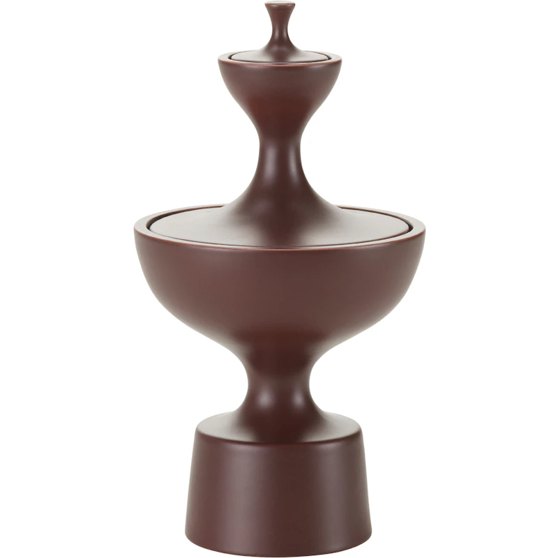 Behälter Aus Keramik No. 1, Dark Aubergine