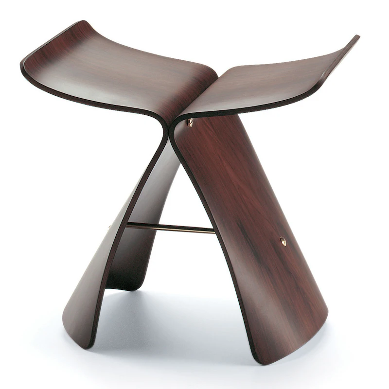Butterfly Pall Hocker, Rosenholz
